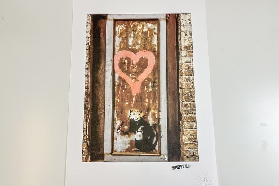 Lithografie nach Banksy, limitiert
